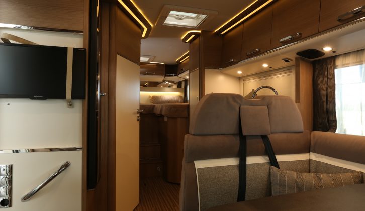 Inside, the Malibu A-class and low-profile ’vans have the same kitchens and lounges