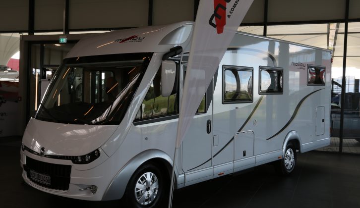This is one of the brand-new Malibu A-classes, this 460 featuring a twin single bed layout