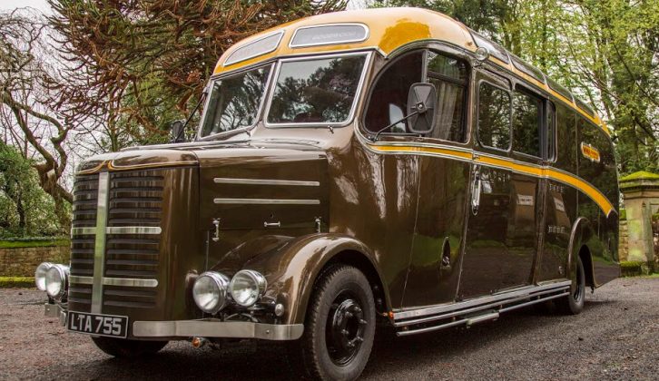 This 1950s Bedford OB bus has been meticulously restored, with a twist