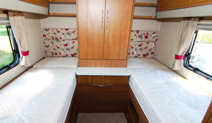Fixed single beds in the 2017 Auto-Trail Imala 734