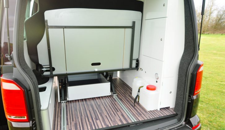 The rear space is usefully flexible – the tracks in the floor let you create a wide variety of seating and luggage options, and you can spec it to provide up to seven travel seats!