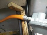 A new flexible gas hose was required to remedy a previous bodge