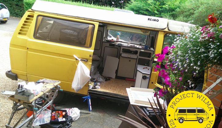 Wilma, our project VW camper van, has received a lot of TLC recently, ahead of her summer holidays