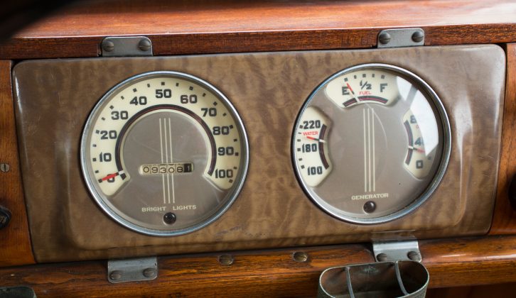 Evidence of its mileage sits within the speedometer – its new owner has bought a fantastic story
