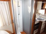 Opposite is the nearside shower cubicle – read more in the Practical Motorhome Hymer ML-T 630 review