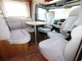 For a two-berth, the lounge is very generous and although other upholstery options are available, this should be very easy to live with