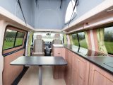 The longer wheelbase used for this model costs an extra £2000, but it creates a spacious living area