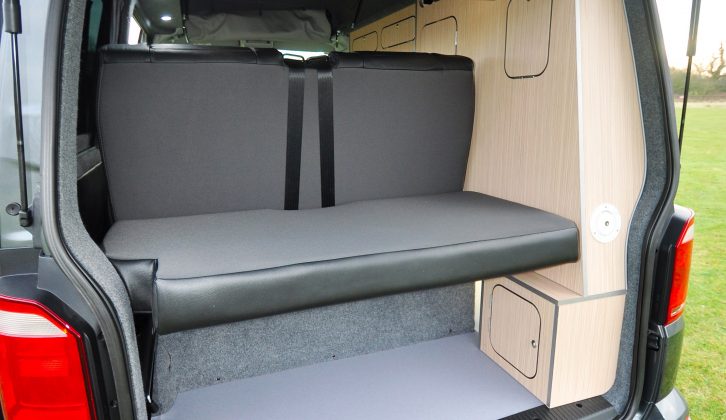 There’s plenty of space behind the rear seats for storing all manner of touring kit