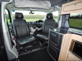 The Ashton’s galley is in a slight L-shape – read more in our review of this Autohaus VW campervan