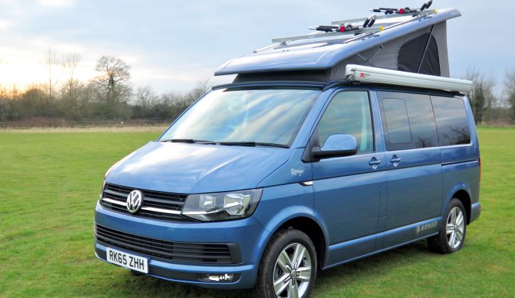 The Kombi-based Nomad Ranger costs from £44,135 OTR – the campervan pictured is £49,985