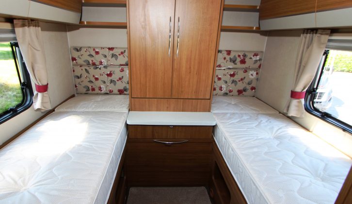 The fixed single beds in the Comanche S bring a new layout to this Auto-Trail range