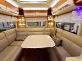 This Hymer is another ’van with a very inviting rear lounge