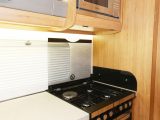 You get a dual-fuel cooker, a microwave and a separate oven and grill in the 2017 Auto-Trail Tracker RS