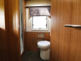 The end washroom is accessed via a domestic-style door – read more in the Practical Motorhome 2017 Auto-Trail Tracker RS review