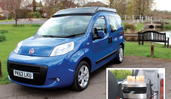 The Wheelhome Vikenze II – just right for one, with an induction hob and a useful grill