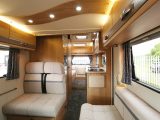 This is a proper family motorhome with two lounges and a travel seat for every berth