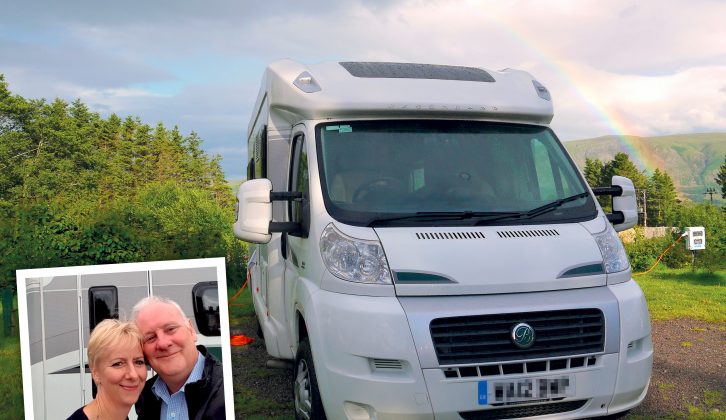 Married life and motorcaravanning go hand-in-hand for this happy couple