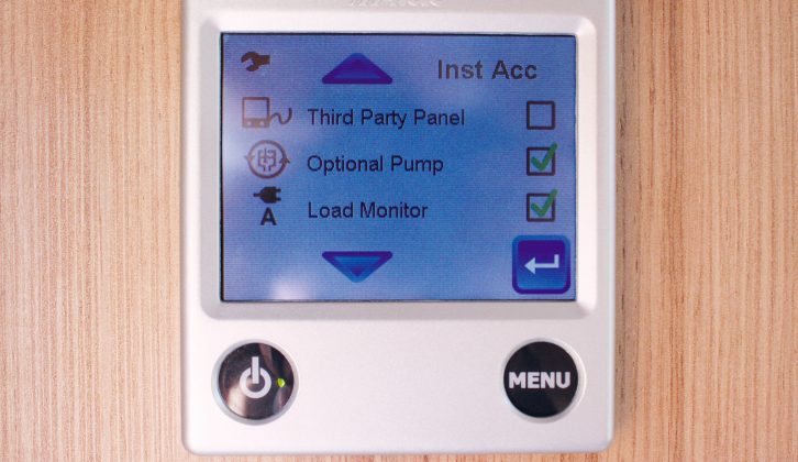 Reconnect the power and activate the ‘third party panel’ page on the control panel