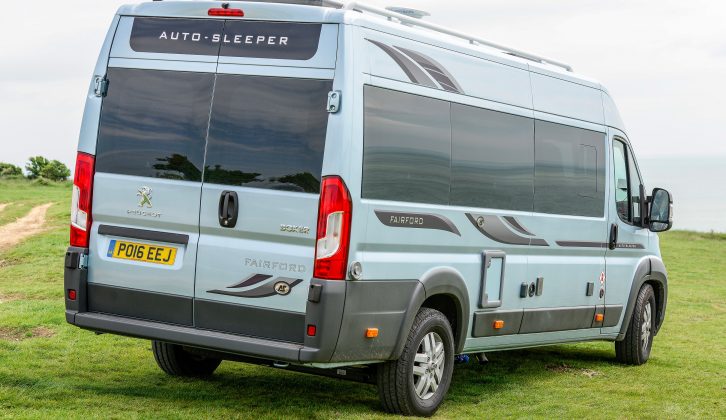 The Peugeot Boxer-based Fairford is 2.26m wide and has athermic black-tinted side windows