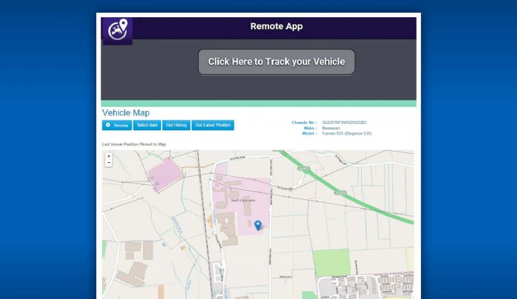 Another function of Swift Command is vehicle tracking