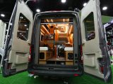 Open the Paseo's barn doors and the spacious rear lounge will be great for enjoying scenic views at the rear of the vehicle – note the flyscreen for keeping the bugs out!