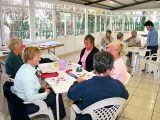 Rally activities are many and varied – this included a craft class