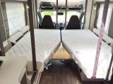 Two single drop-down beds means everyone can have easy access to other parts of the motorhome if they need to during the night
