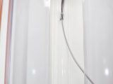 The hose for the shower – located in a separate cubicle – is nice and long, although it does get in the way of the sliding doors