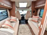 Natural light floods in via the large sunroof above the cab and side windows, while the Savanna Aquaclean upholstery is new for 2017
