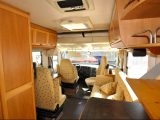 This used motorhome for sale at under £20,000 features Hymer’s popular ‘bar-effect’ lounge arrangement with a cab-style third travel seat