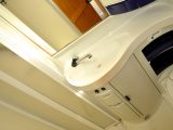 The washroom in this Hymer motorhome has superior-quality mouldings and fittings
