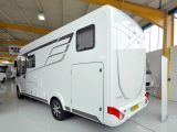 This 2017-season Hymer A-class stands 6.99m long and is 2.22m wide