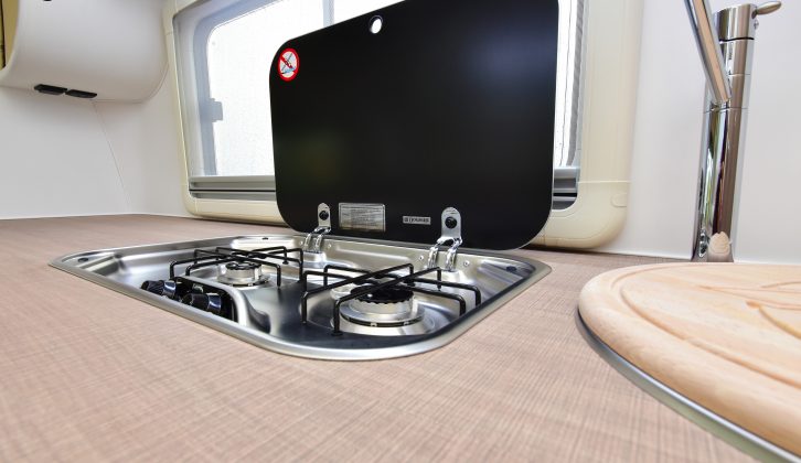 You get a two-burner hob, but no grill, oven or microwave in the Wingamm Micros-Plus
