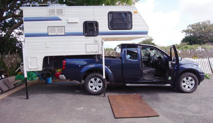Attaching the camper to your pick-up is easy once you get the hang of it