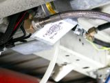 This motorhome has an underslung LPG tank: its hoses and connections were checked