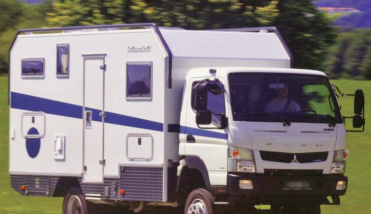 The wide-tracked Mitsubishi Fuso Canter makes a great base vehicle, too