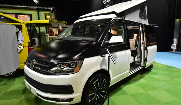 Rockin Vans turned heads with this high-spec, black and white T6 VW camper van