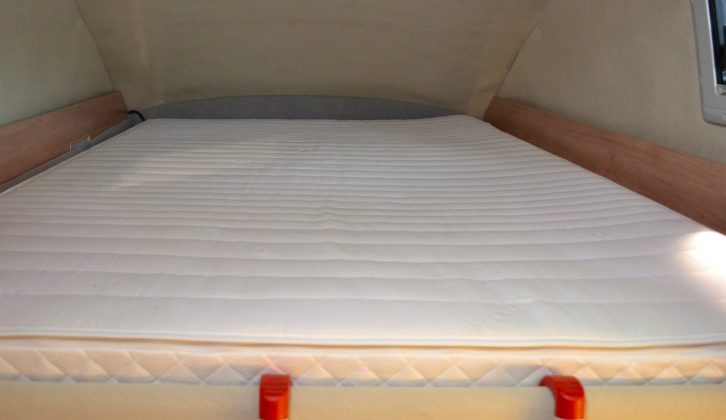 The pull-down bed is superbly comfortable, thanks to the inclusion of adjustable springs beneath the mattress