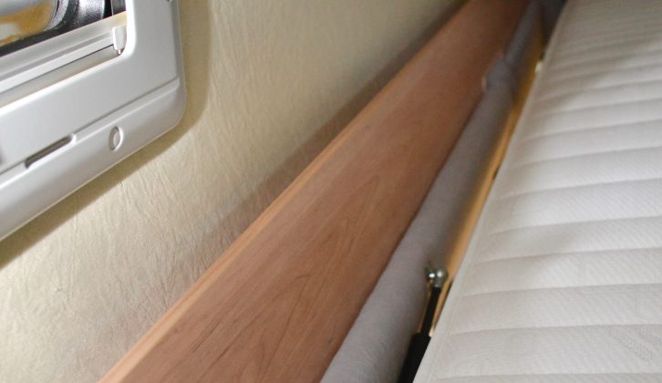 The gaps either side of the bed may aid ventilation, but be careful to not allow items to fall down!