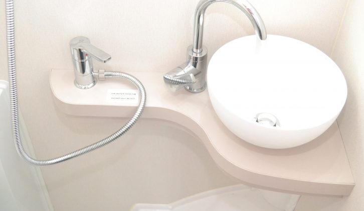 The tap and good-szied sink are both smart and on-trend