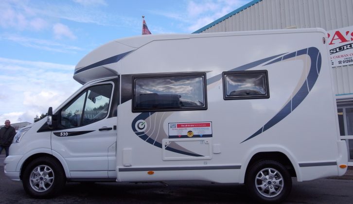 You get 16-inch alloy wheels, adding to its smart appearance – read more in the Practical Motorhome Chausson Flash 530 review