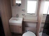 You might be impressed at the amount of space in the washroom – the sink and loo are on the offside