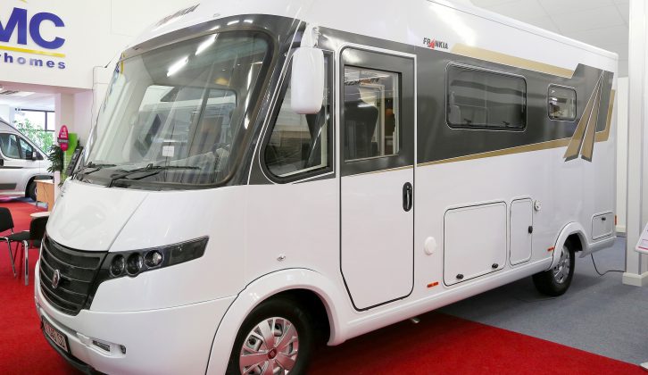 Hoping to tempt British buyers, this Frankia is priced from £75,995 OTR – our test ’van was stickered at £87,115
