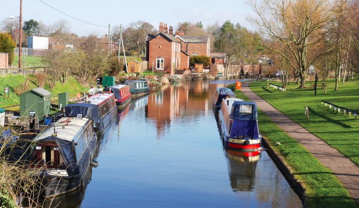Narrow boats on the Trent and Mersey Canal were part of Jos Simon's tour of Cheshire