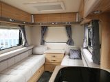 The triple-aspect rear lounge has new Montela soft furnishings, with a smart honeycomb design, plus seven overhead lockers