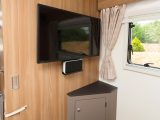 This 19in flatscreen TV with DVD player in the bedroom is part of the ever-so-tempting £2499 Media Pack Plus option