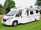 The 7.79m-long Autograph 79-4 is the only model in this line-up of Bailey motorhomes with an island-bed layout