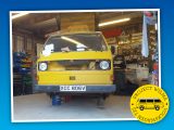 Our project VW camper van is spending time in East Sussex, so the experts can get to work on her