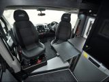 Swivel the cab seats, pull out the extension and you have a mini lounge area in a jiffy – with wine chiller close to hand!