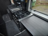 The extension flap gives cooks a useful extra amount of food prep space in the nearside kitchen